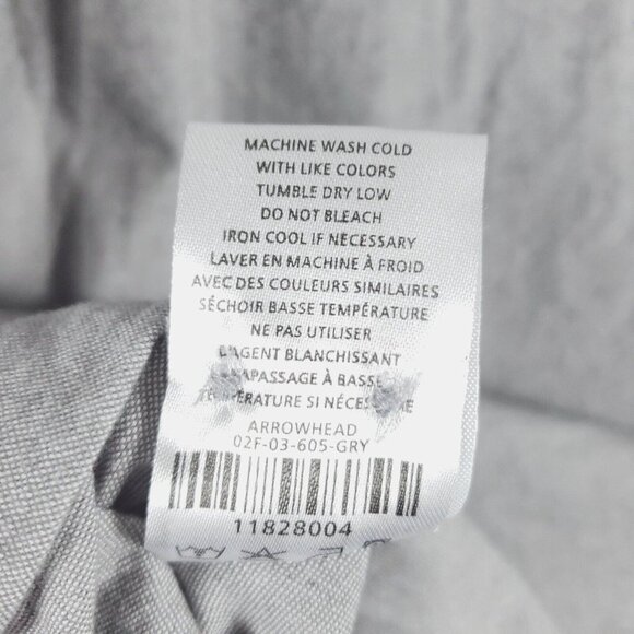 NEW Five Four Shirt Mens XL Gray Cotton Long Sleeve Regular Fit - Picture 13 of 15